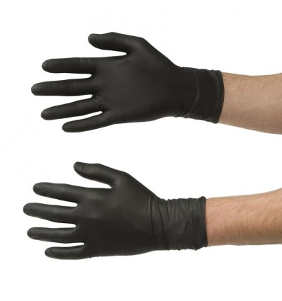 GUANTES NITRILO EXTRA NEGRO